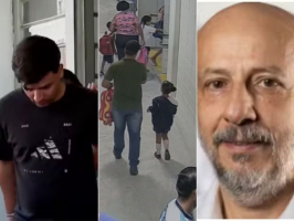 Vídeo mostra suspeito de matar ex-delegado buscando a enteada na escola antes do crime; defesa alega inocência